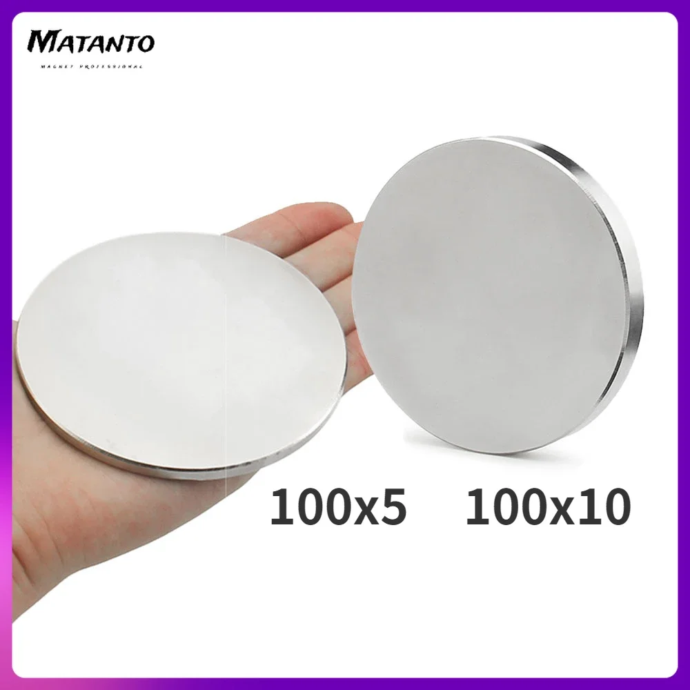 100x5 mm Bulk Round Super Strong Powerful Magnets N35 Big Disc Search Magnet 100x5mm Rare Earth Neodymium Magnet Disc 100*5