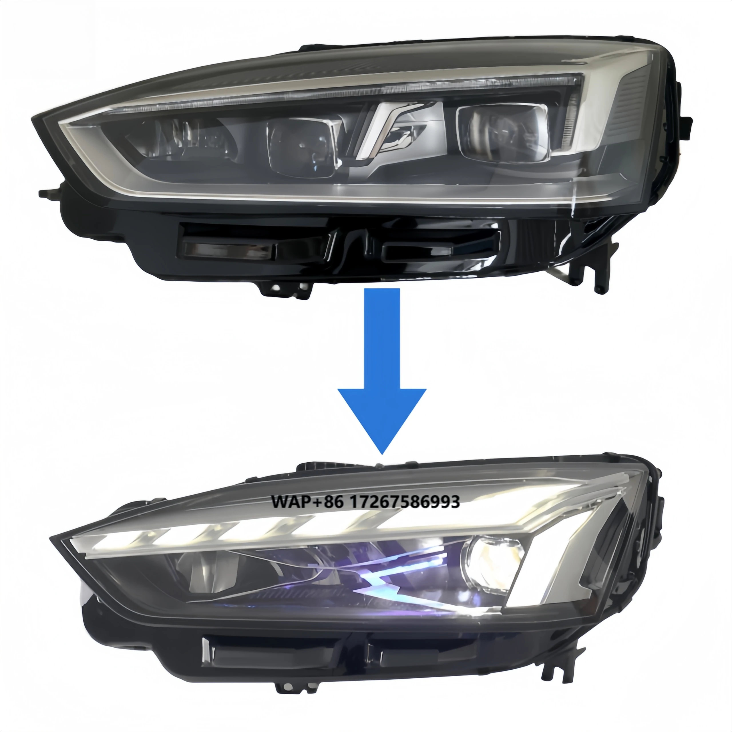 

Factory Direct Sales LED Modified Headlight for 17-20 A5 Upgrading A5 21-24 Matrix Low High Direct Plug-in Condition New