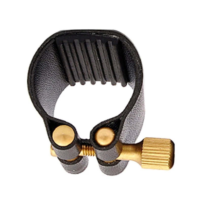 Saxophone Leather Ligature Fastener and Plastic for Beginners, Intermediate