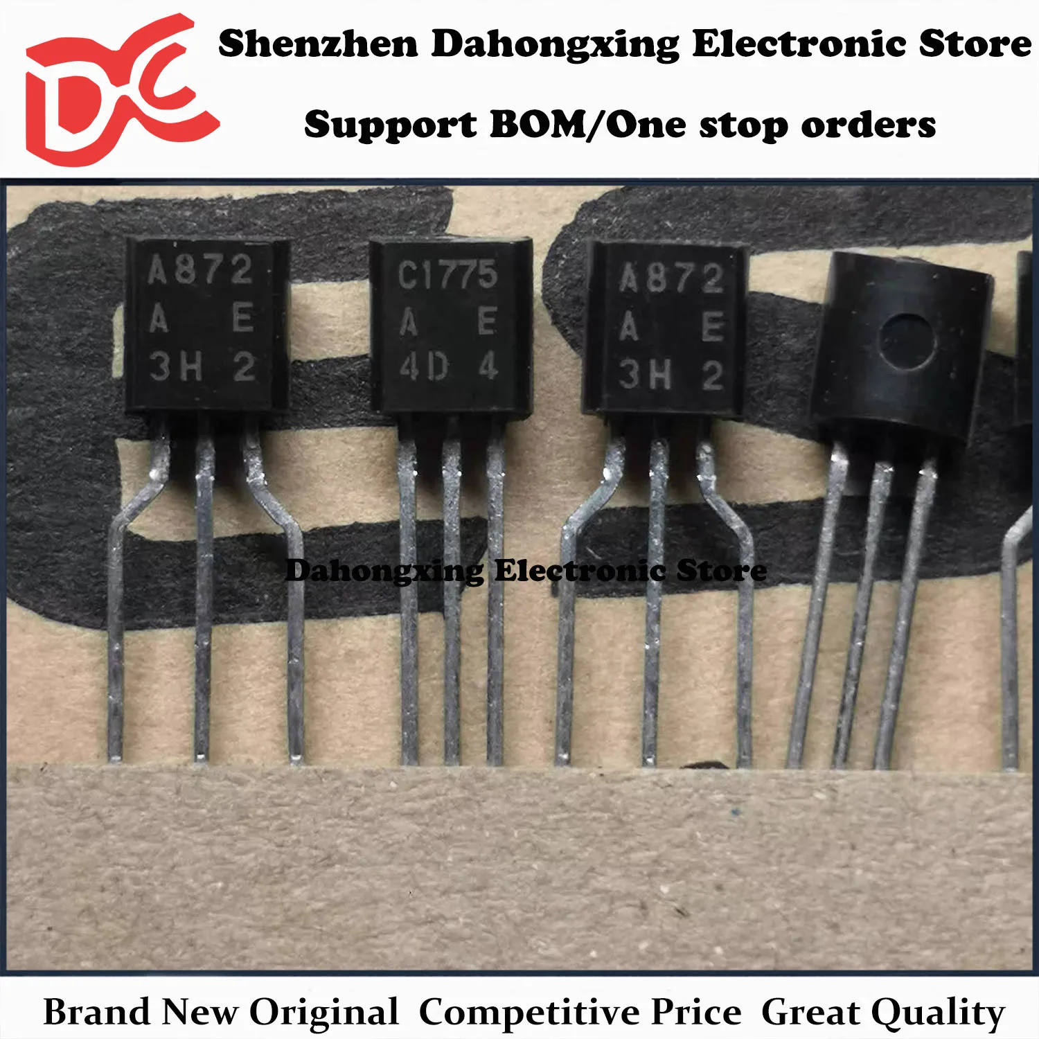 New Original 10Pairs 2SA872AE A872 + 2SC1775AE C1775 TO-92 Audio Amplifier Transistor Electronic Components Great Quality