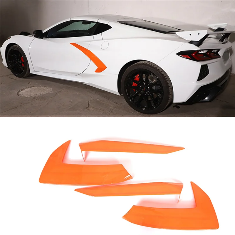 

For Corvette C8 2020-2024 Car Door Handle Cover Trim Body Side Air Outlet Cover