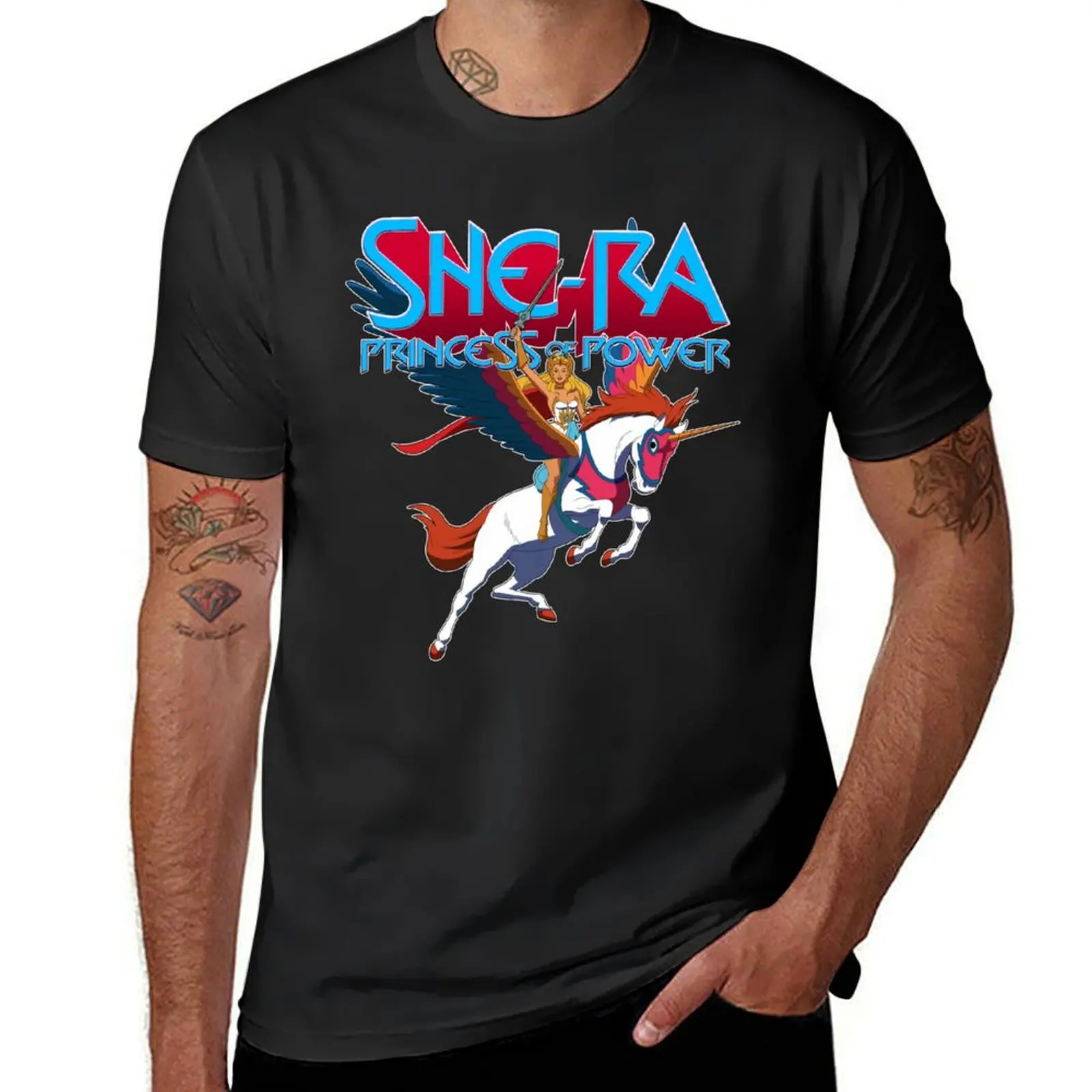 

She-Ra T-Shirt boys animal print man clothes oversized mens t shirt