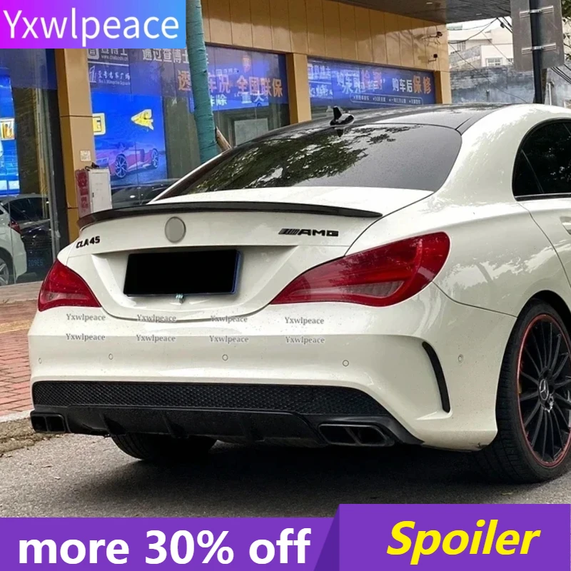 

For Mercedes Cla C117 W117 Cla220 Cla200 Cla45 2014-2019 High Quality ABS Plastic Rear Trunk Lip Spoiler Body Kit Accessories