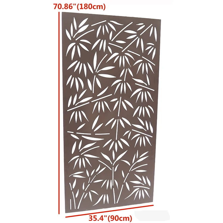 Metal Laser Cut Wall Art Panel Decorative Room Divider Screen for Architectural and Home Interiors