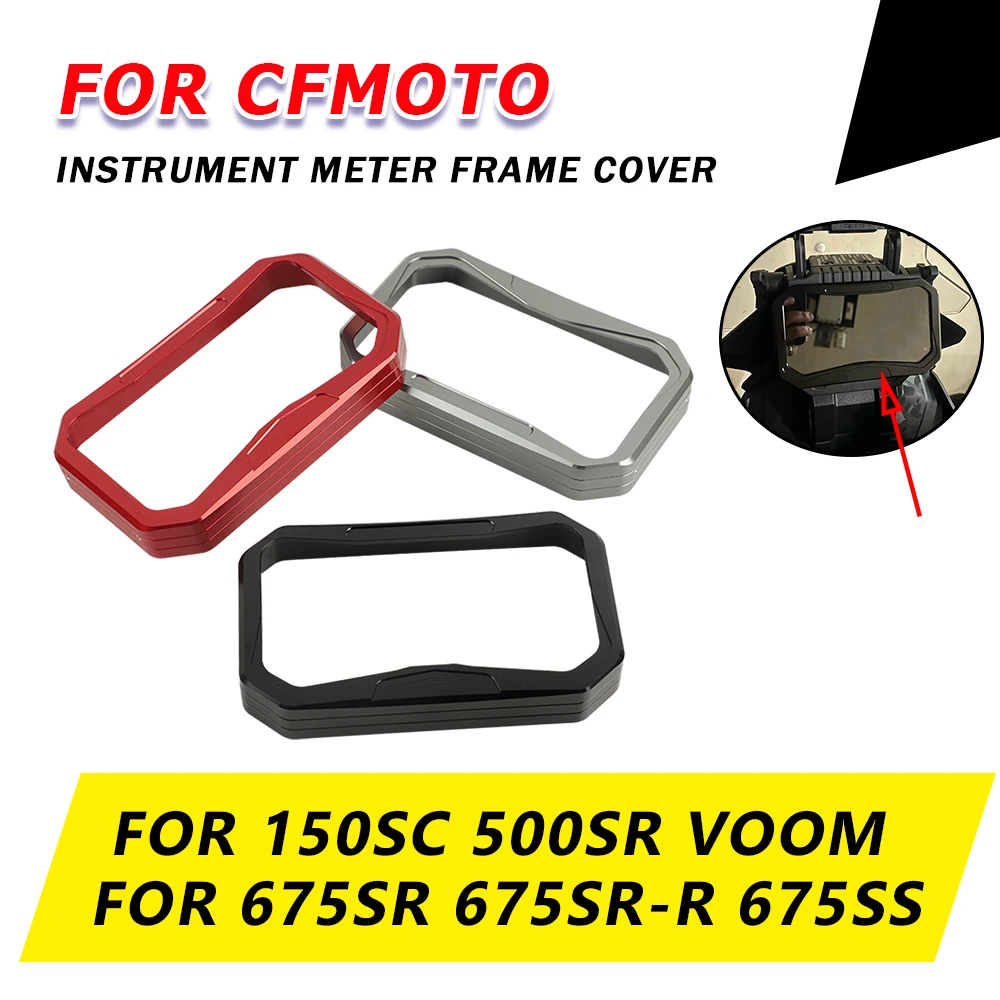 For CFMOTO 150SC 500SR Voom 675 SR-R SS 150 SC 500 SR Accessories TFT Theft Meter Frame Screen Protection Speedometer Cover Cap