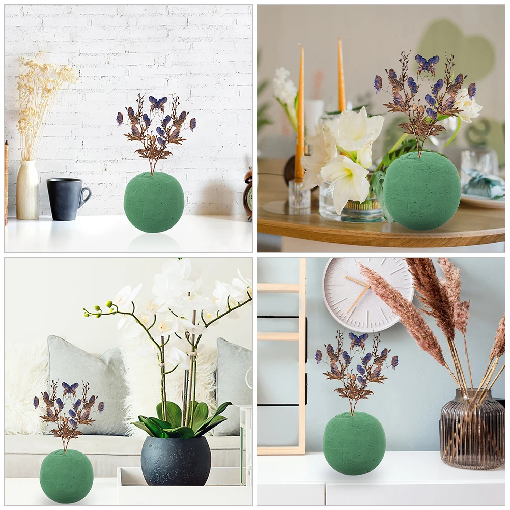

3 Pcs Sprayer Flower Mud Artificial Flowers Base Phenolic Resin Floral Foam Bouquet Round Arrangement