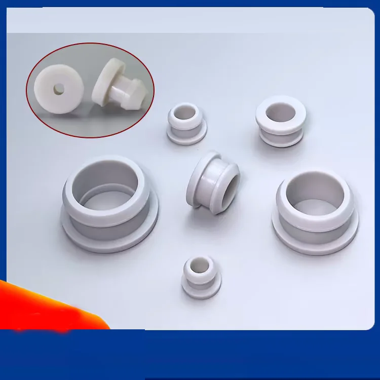 Snap Bushing Cable Grommet Split Open Clip Reverse Buckle Wire Protective Sleeve Through Hole Cable Gasket Gray 10Pcs