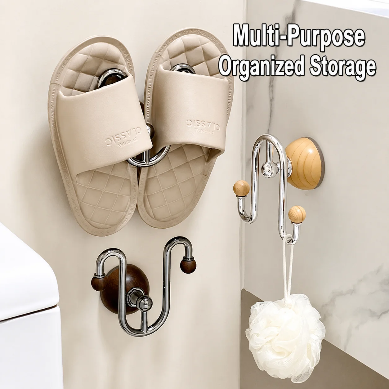 Wall Mounted Storage Organizer Wall Mounted Slipper Storage Organizer Suction Cup Bathroom Rack Waterproof For Gap Bathroom