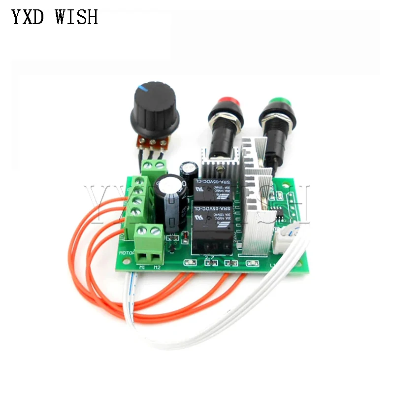 10A PWM DC Motor Controller Forward and Backward Linear Actuator Governor Motor Speed Control Self-Reset 6V/12V/24V Control