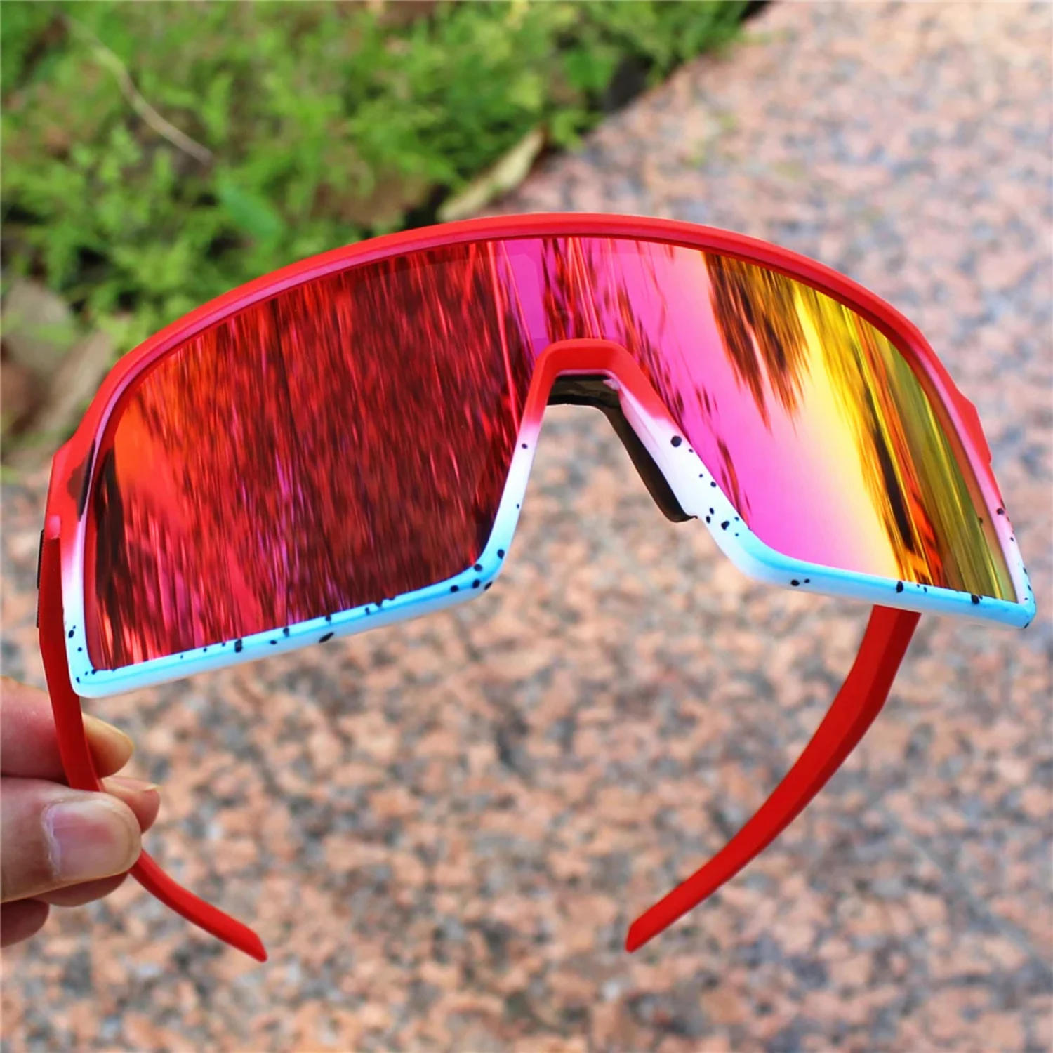 Lunettes de soleil polarisées de cyclisme pour hommes et femmes, sport, route, VTT, lunettes de vélo