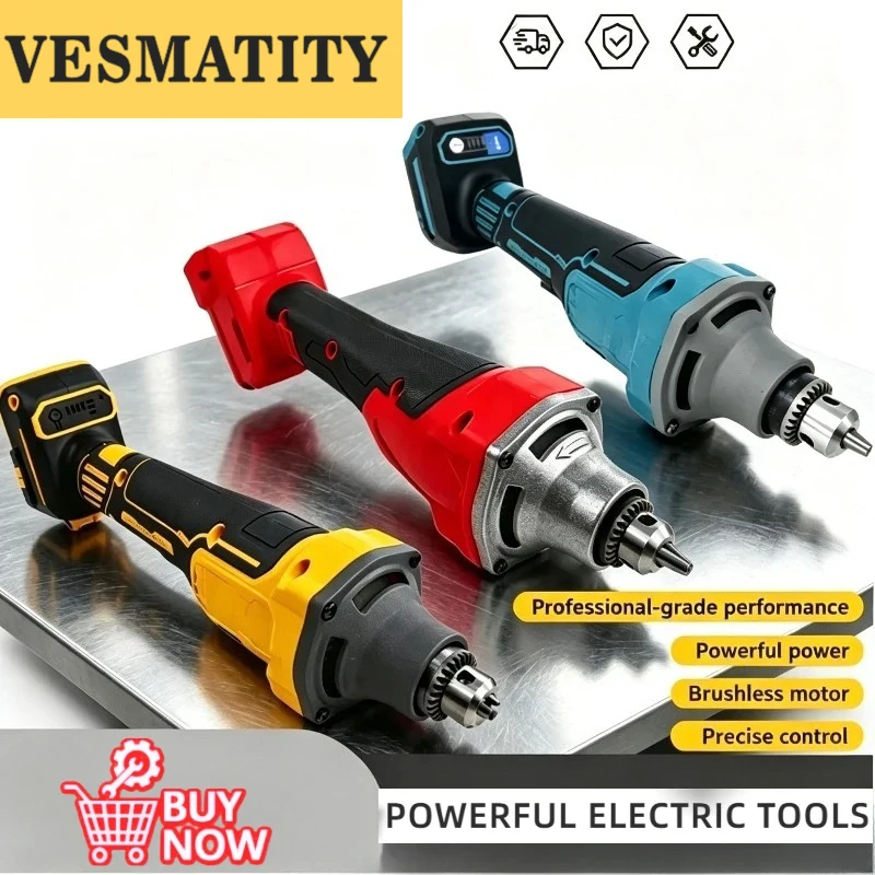 Brushless Die Grinder 4 Gears Straight Grinder Chuck Grinding Polishing Engraving Tool for Dewalt 18V 20V Battery Pro Max - view 5