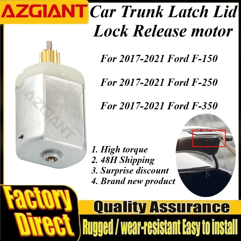 For Ford F-150/F-250/F-350 Azgiant 10T 12V Car Deck Lid Latch Motor Brand New Vehicles Accessories 0.764N.m High Torque Motors