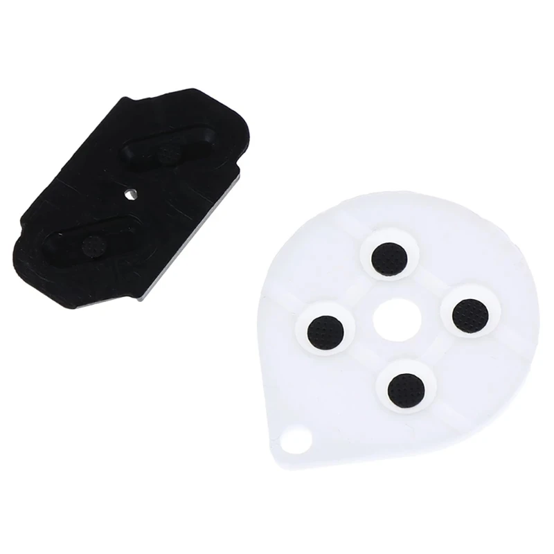2 Sets Conductive Rubber Silicon Pads Controller Repair Part for SNES Button Replacement Spare Accessory J60A