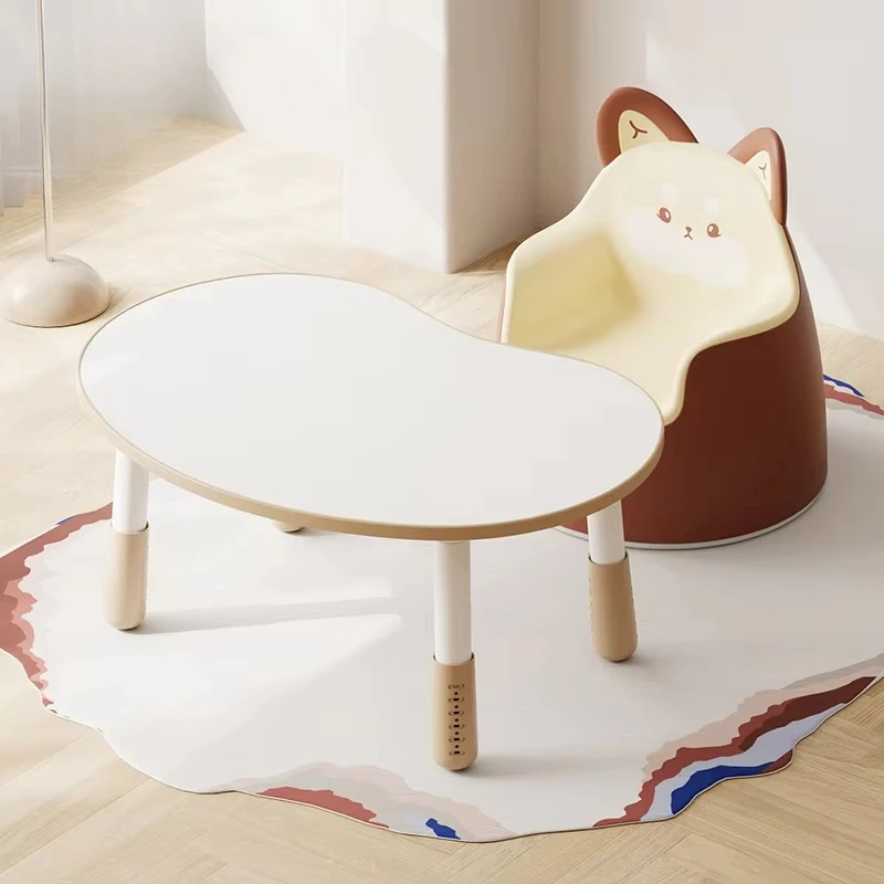 Plastic Children Table and Chairs Student Daycare Study Kindergarten Preschool Desk Bedroom Kids Furniture Sets Small Drawing