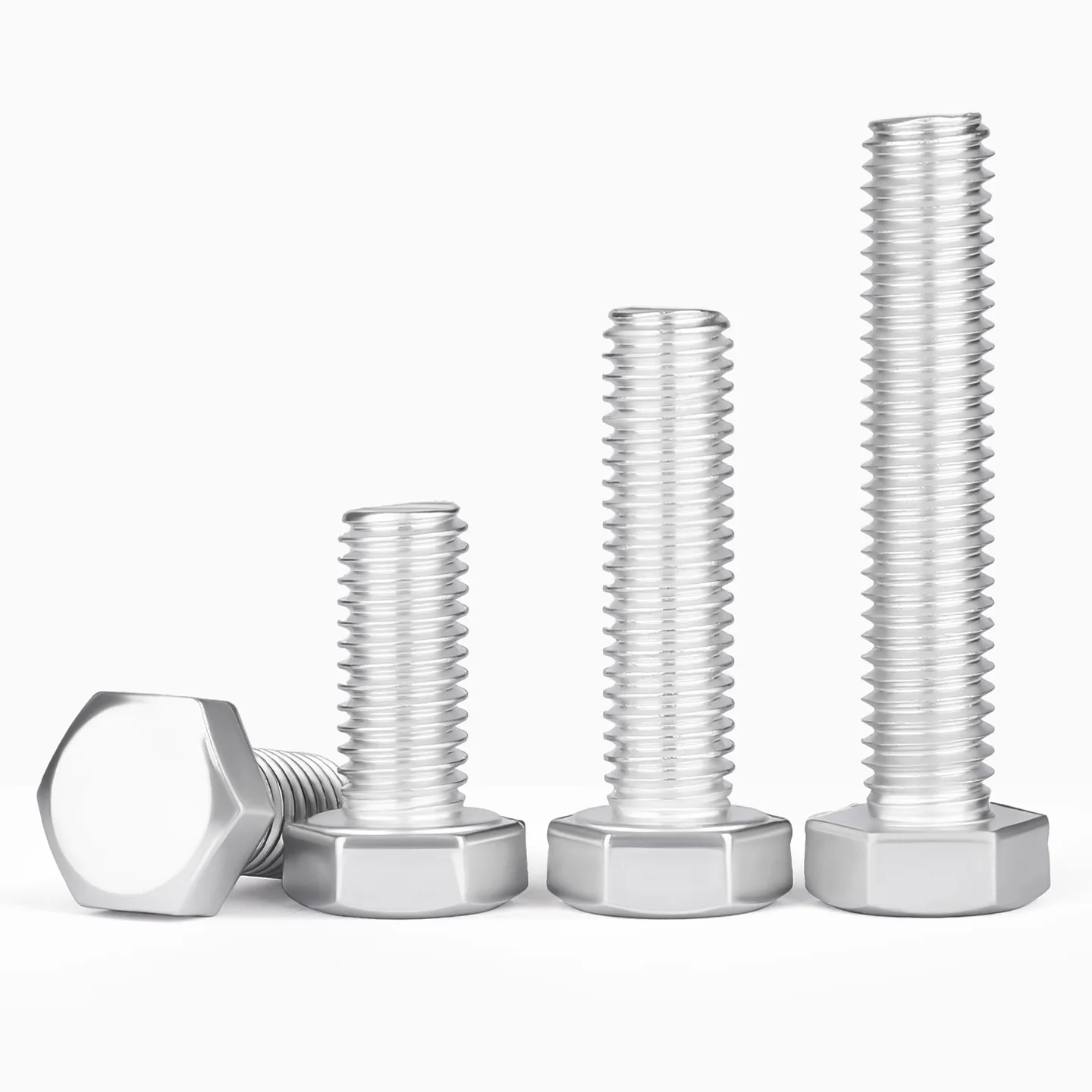6061 Aluminum Alloy External Hex Screw M10 M12 M14M16 Outer Hexagon Head Bolt Corrosion Resistant Industrial Hardware Accessorie