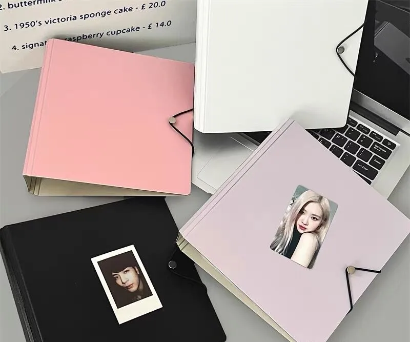 MINKYS Kawaii D-förmiger Ring, 7,6 cm, Kpop-Fotokartenbinder, großes Fassungsvermögen, Idol-Fotokartenalbum, Fotokarten, Sammelbuch – Detail 2