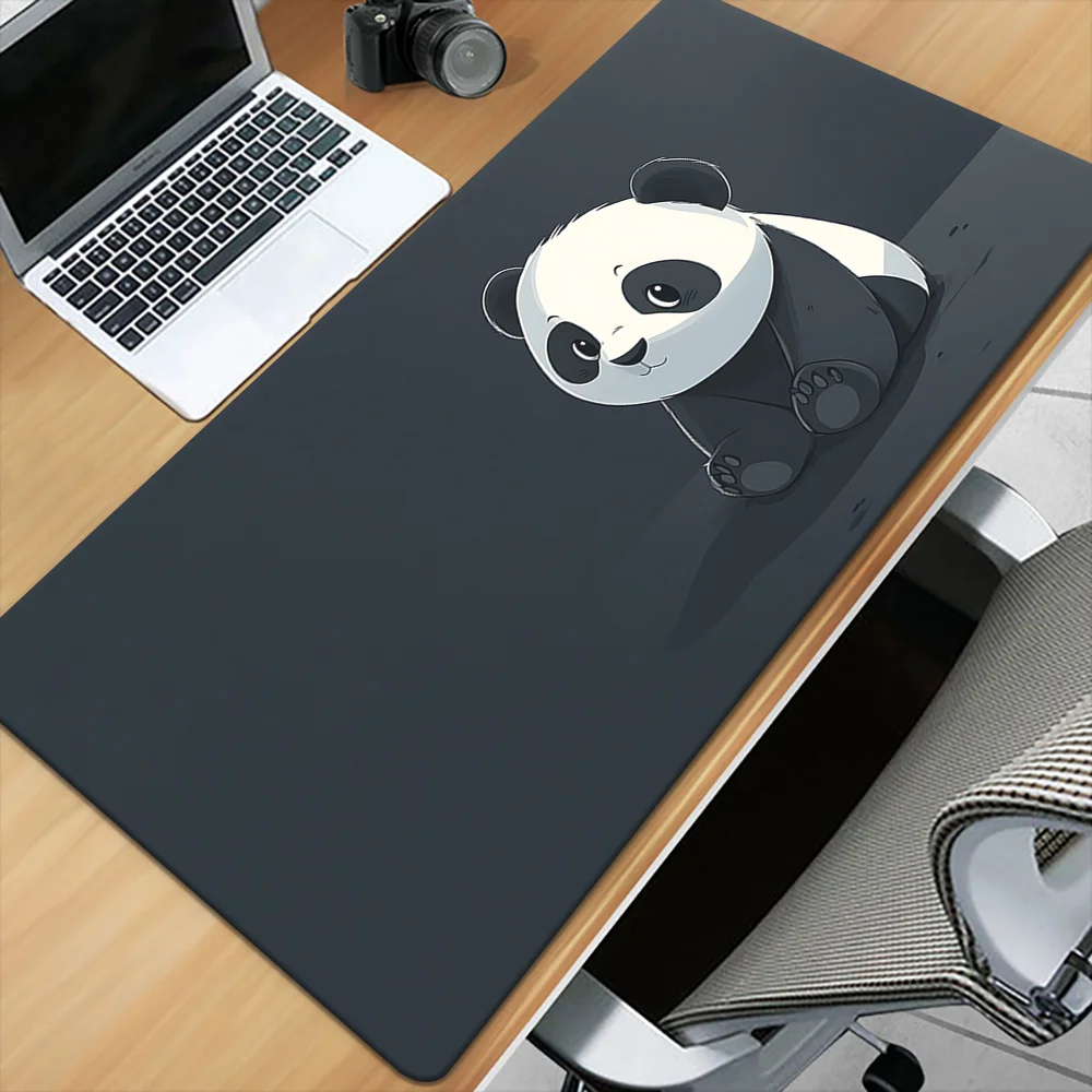 

Большой коврик для мыши с милой пандой Kawaii, настольный коврик, игровые коврики, резиновые противоскользящие прочные аксессуары для ПК, коврики для клавиатуры и мыши, коврик maus, коврик