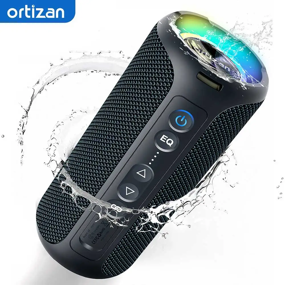 

Ortizan X8 PRO Portable Bluetooth Speaker, 40W Power, IPX7 Waterproof Wireless Speaker 30-hrs Playtime TWS For Camping, Hiking