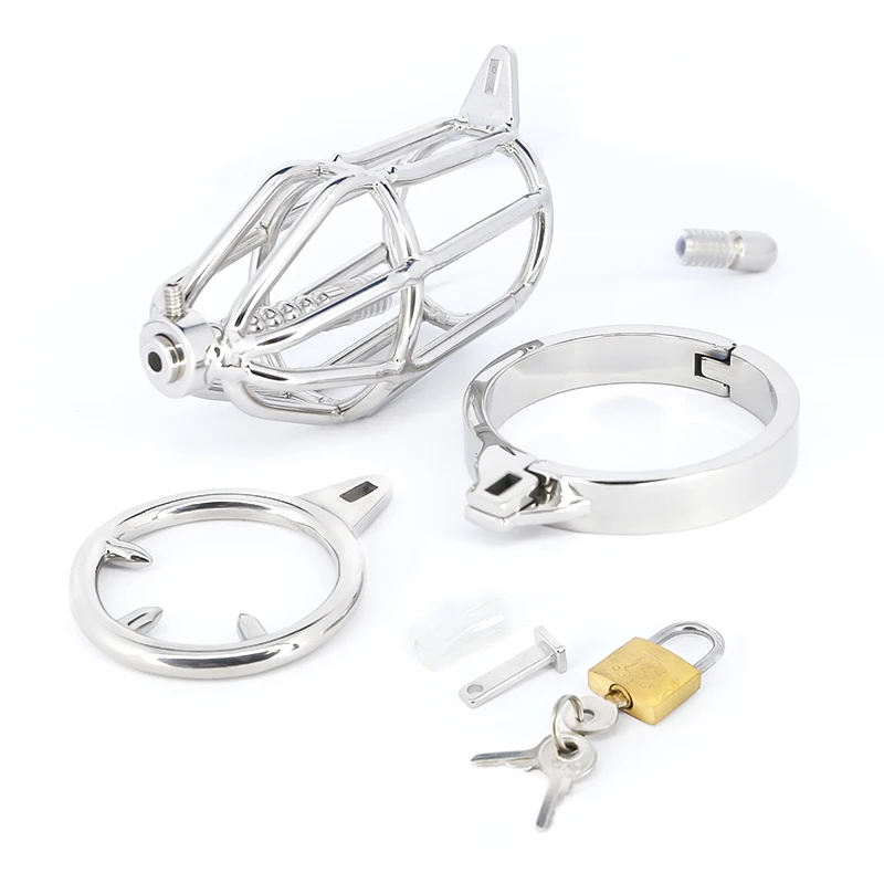 

Ergonomic Stainless Steel Stealth Lock Male Chastity Device,Cock Cage,Penis Lock,Cock Ring,Chastity Belt