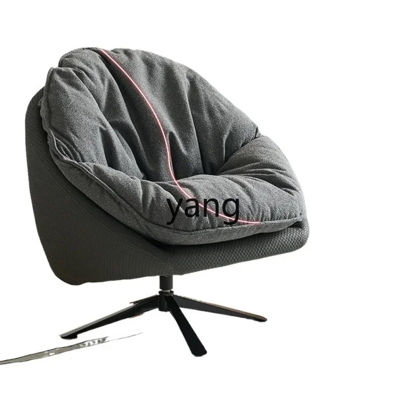 

LTT light luxury rotating Nordic modern simple leisure chair backrest balcony living room lazy sofa