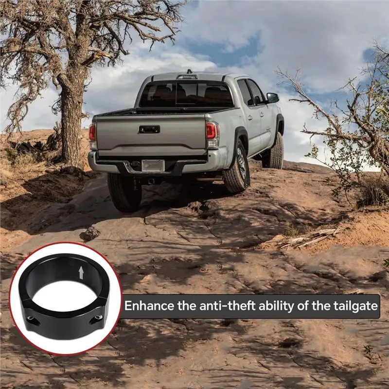 الباب الخلفي قفل مضاد للسرقة لتويوتا تاكوما 2016-2023 شاحنة السرير مفتاح قفل أجهزة الأمن الملحقات