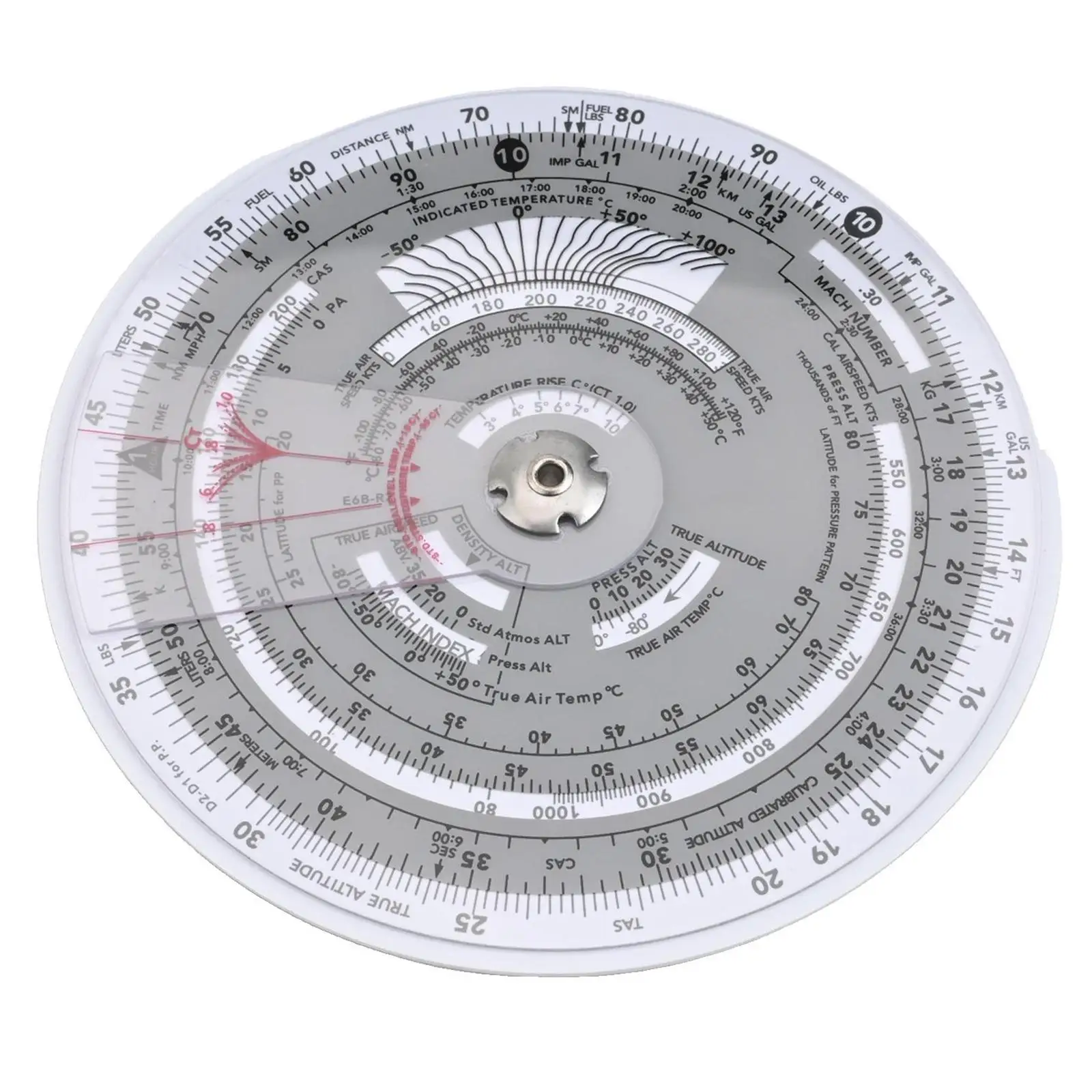 1pc ABS Flight Computer Aviation Plotter E6B-R E6B-R2 Circular Slide Rule For Aviation Flight Training Pilot Training