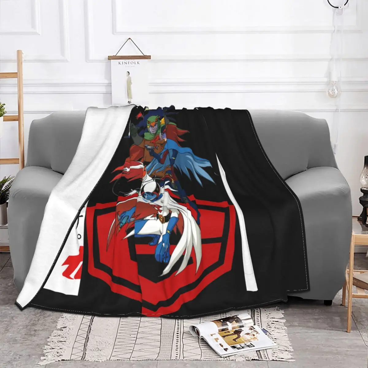 Gatchaman, Anime, G-Force, Insight, Crowds Blanket Luxury Bedspread Super Warm Bedding Throws Camping Blanket