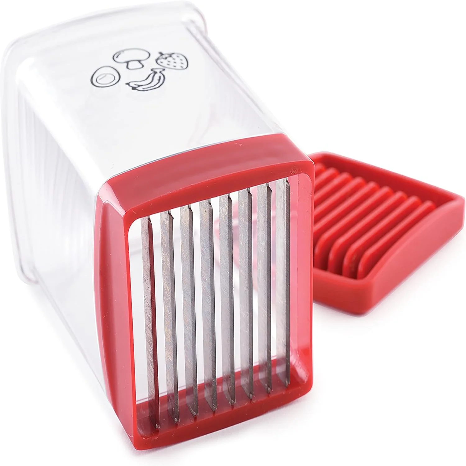 

Speed Slicer with Push Plate, Red, 3"L x 3"W x 4.25"H