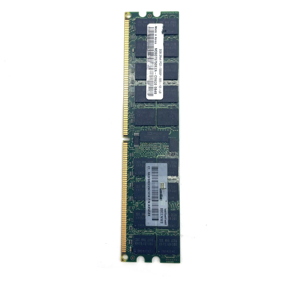 Desktop Computer Memory DDR2 PC2-5300P Fits For Samsung 2GB 2R*4