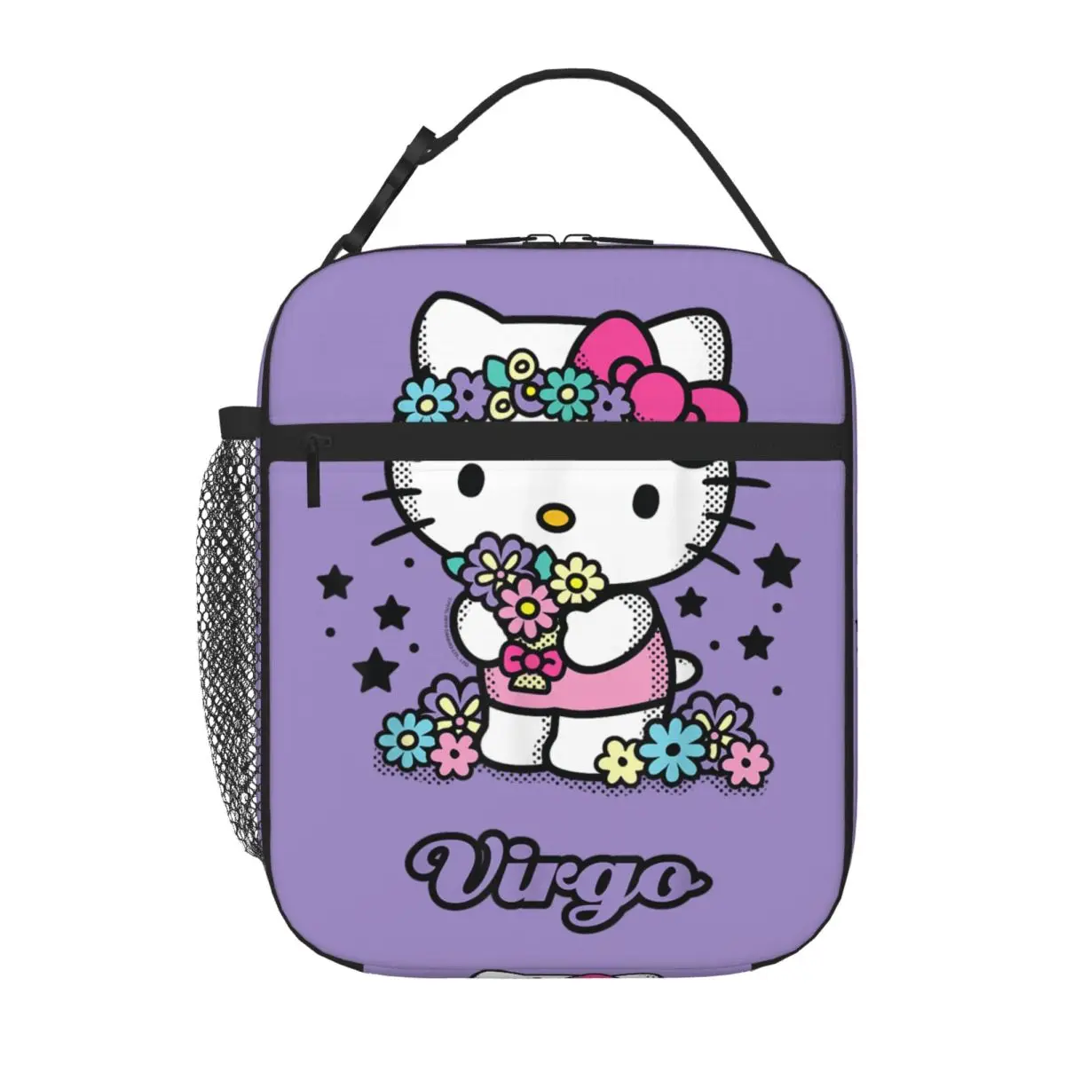 

Hello Kitty Zodiac Virgo Insulated Lunch Bag Greece Astronomy Food Container Reusable Thermal Cooler Lunch Box For School Office