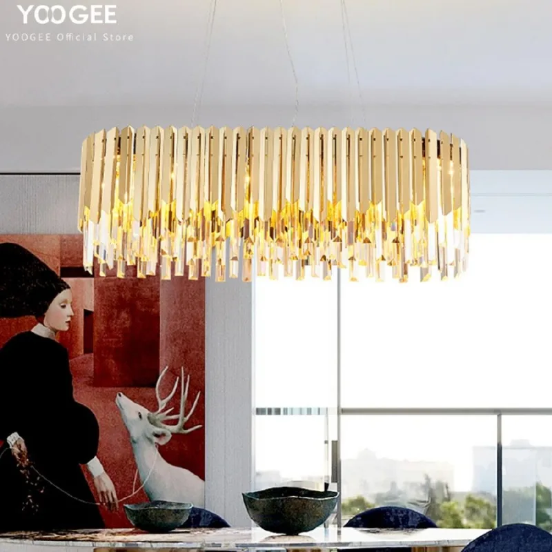 

LED pendant lamp Modern Nordic Kitchen Crystal Hanging Home Decoration Table Dining Suspension light