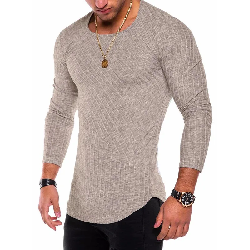 Maglione slim fit da uomo primavera autunno sottile o-collo lavorato a maglia pullover da uomo casual solido maglioni da uomo Pull Homme
