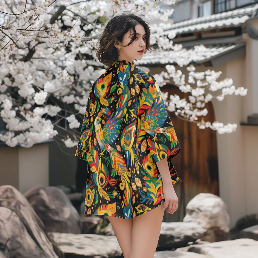 Summer Samurai Kimono Cosplay Stylish Haori Streetwear Kimono Japanese Fashion Men Yukata Elegant Cardigan Vintage Robe