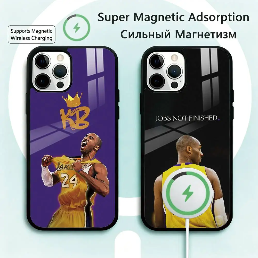

Basketball K-Kobe B-Bryant 24 Phone Case For iPhone17,16,15,14,13,12,11 Plus,Pro Magnetic Supports Magnetic Wireless Charging