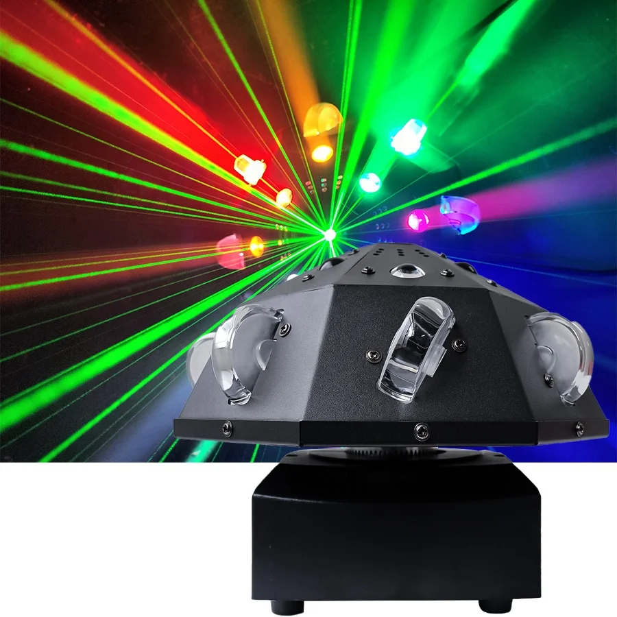 Mushroom Night Led Light Rotating Karaoke Hall Burst Flashing Rock Disco Bar Beam Spotlights Dj Dance Lights Whirlw