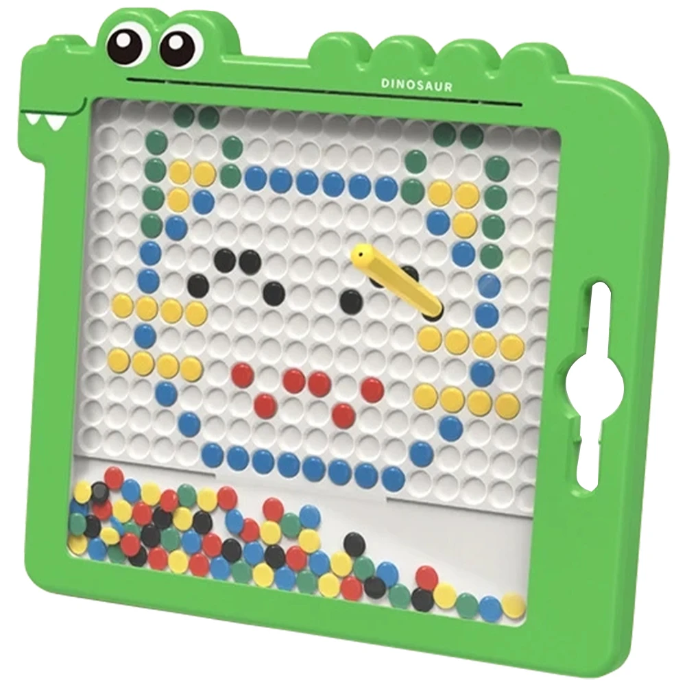 Magnetyczny blok do rysowania dla dzieci, tablica do rysowania dla maluchów, plastikowy blok do rysowania koralikami dla niemowląt