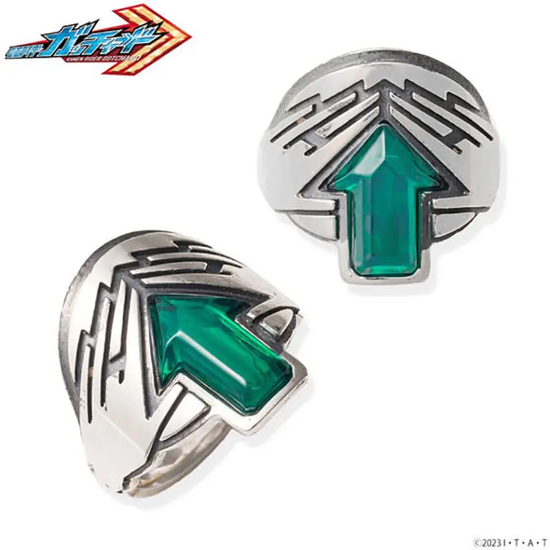 Anillo de plata con figura de Kamen Rider, accesorios exquisitos para Cosplay masculino, joyería para niños, regalo de Festival de dibujos animados de Anime