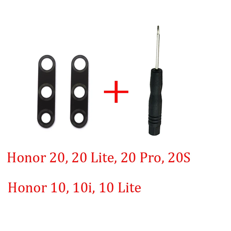 Pop New Camera Glass Lens For HUAWEI Honor 20S 20 Pro 20 Lite Original Phone Honor 10 Lite 10i Housing Rear Back Camea Lens + To