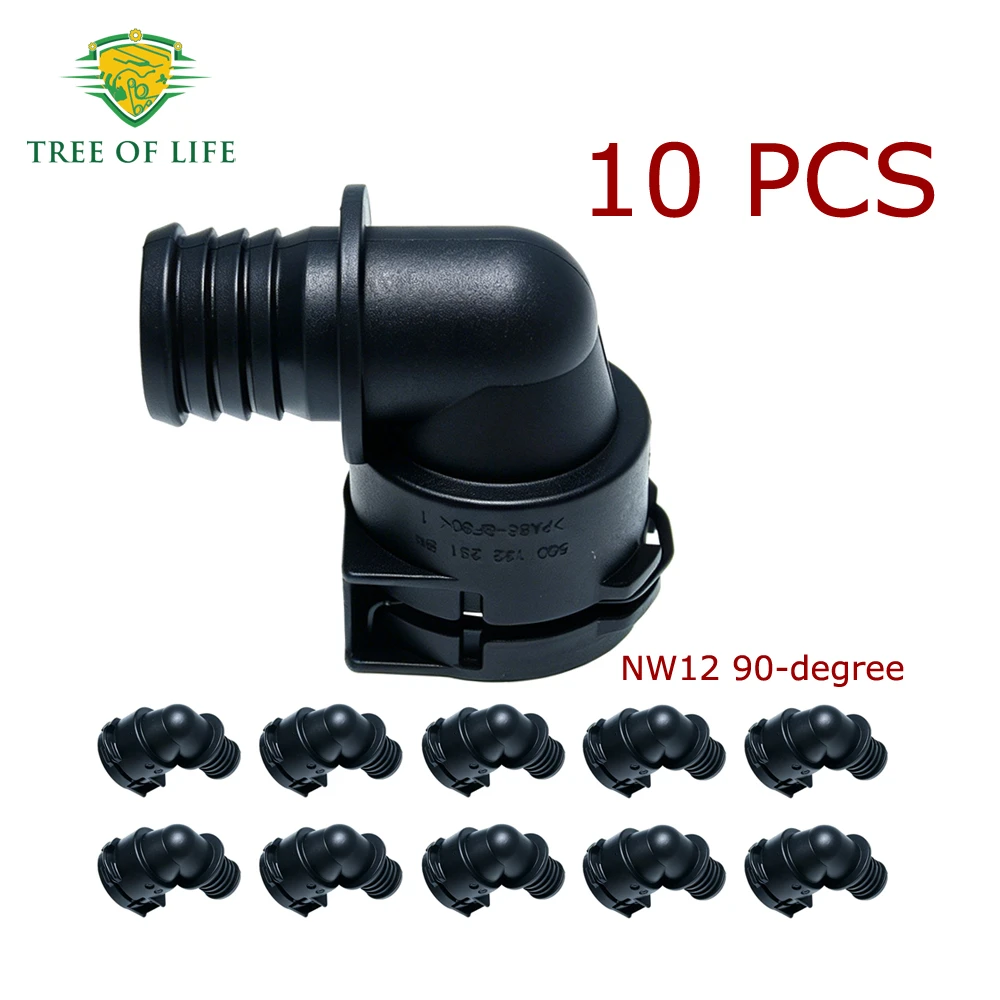1/2/5/10X Elbow Union Fitting Compressor Air Connector Joint 1422981 For Scania Truck P G R S T Series Model NW12 90-degree