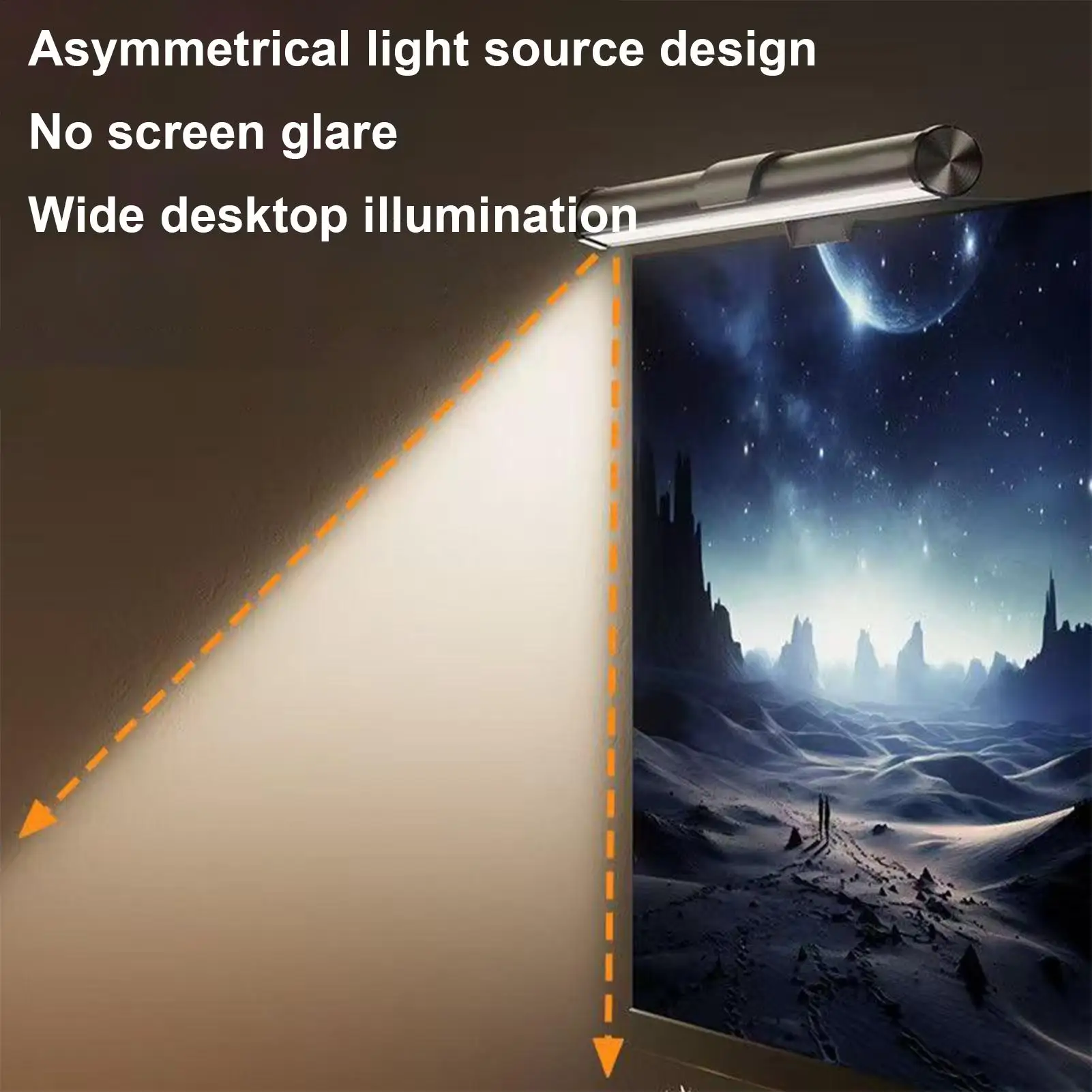Computer Lamps For Monitor 3 Colors Adjustable Lamp Anti-Glare Screen Led Monitor Light For Table Dorm Office College Workbench