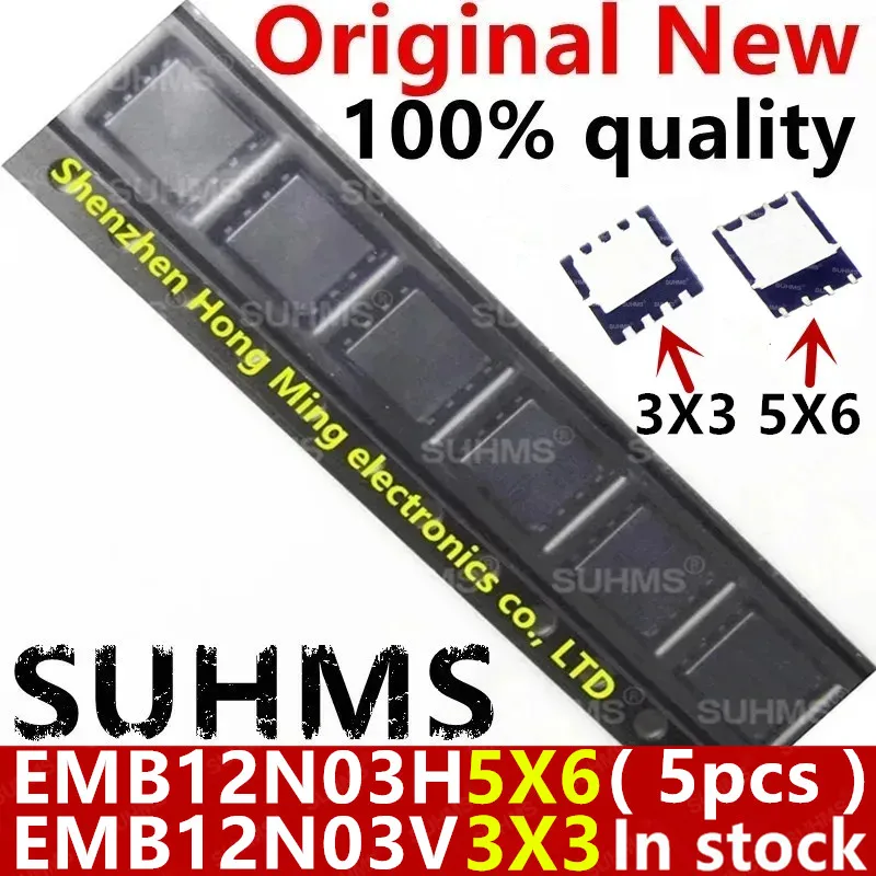 

(5piece)100% New EMB12N03H EMB12N03V EMB12N03 B12N03 QFN-8