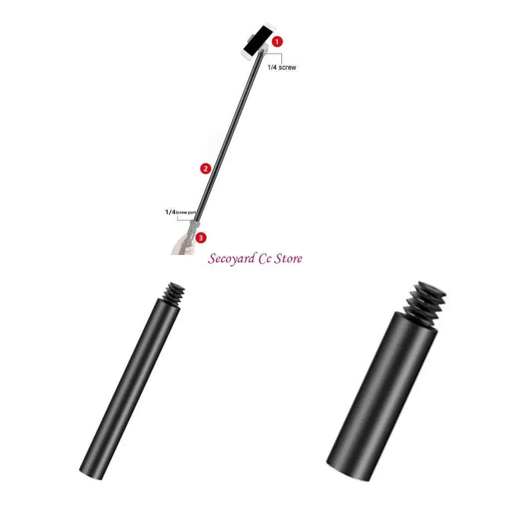 

N3UC Durability Metal Extension Rod for Camera Stabilizers 1/4" Threaded Extension