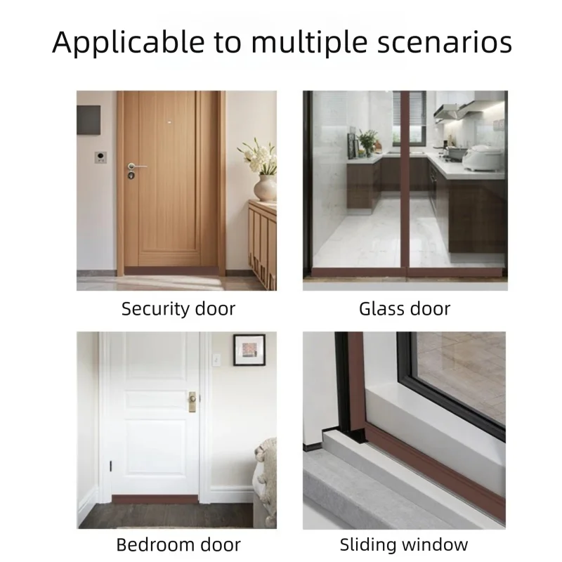 Waterproof Self-Adhesive Strip For Sealing Door Gaps Soundproof Insect-Proof And For Dustproof And For Glass Doors And Windows
