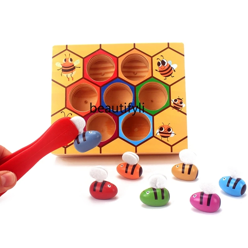 Wooden game children's early education puzzle 3-6 years old children's hand-eye coordination training toy