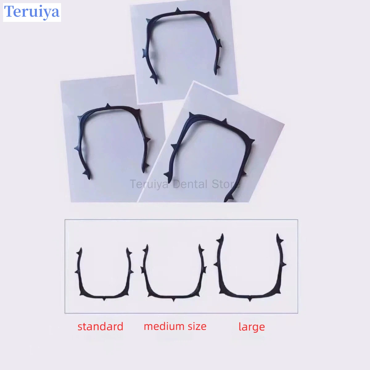 Premium Carbon Fiber Rubber Dam Frame - U-Shaped Facebow Support Tool, High-Hardness Design for Dental Isolation Precision