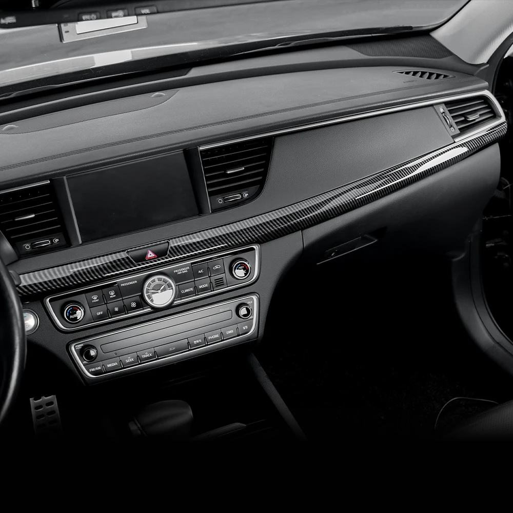

For Kia K7 Cadenza 2017-2019 Car Tuning Dashboard Middle Air Conditioner Vent Cover Trim Interior Decor Accessories LHD