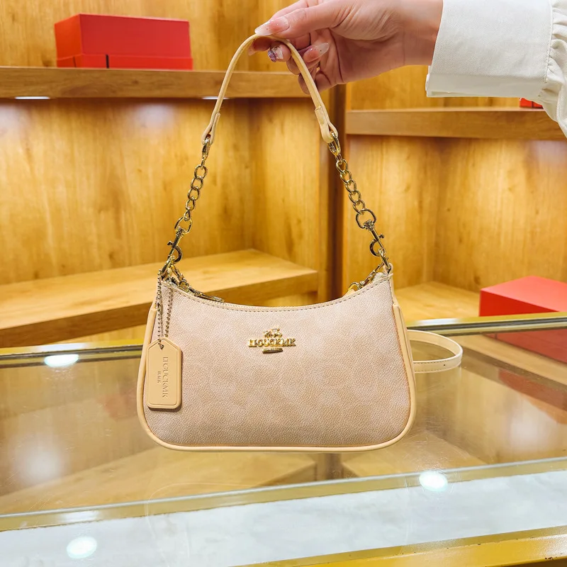 Classic Style Printed Chain, Elegant Small Clutch Bag, Versatile and Fashionable Crossbody Bag Design. Style: Yellow/Pink image 2