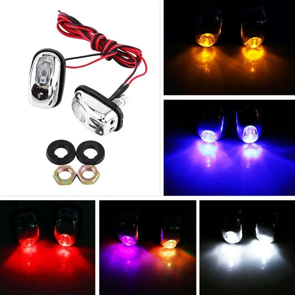 

Trucks Seven Color Wiper Hood Jet Spray Nozzle Car Windshield Car LED Light Wiper Spray Light Decorative Light Water Spray Lamp