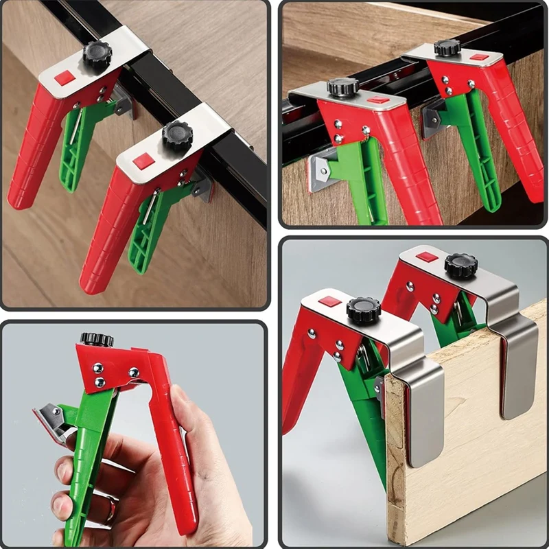 Drawer Front Mounting Clips 2 Pieces Drawer Fixing Clips For Secure Drawer Front Assembly Drawer Mounting Tool