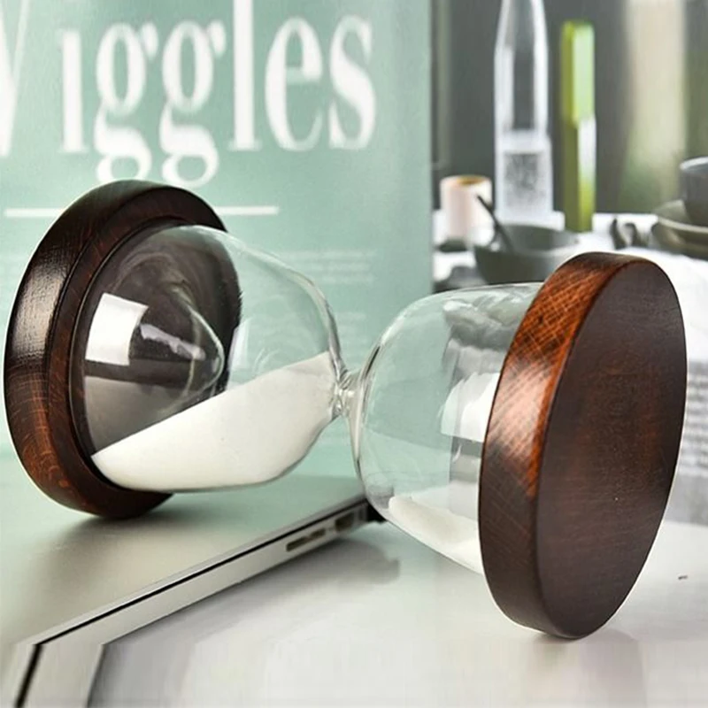 15 Minutes Creative Glass Hourglass Time Timer Home Ornaments Sandglass Kitchen Hour Meter Sand Clock Birthday Present